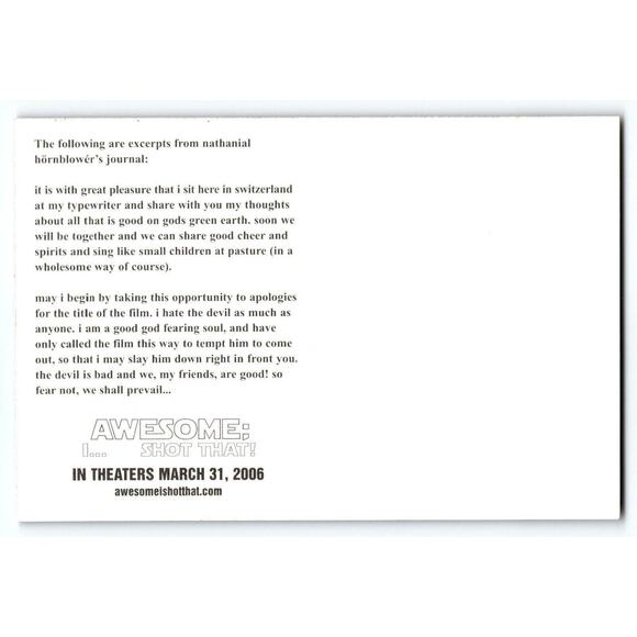 Beastie Boys Awesome I Shot That Postcard Vintage Movie Promo 2006 Space Age Art - Picture 3 of 3